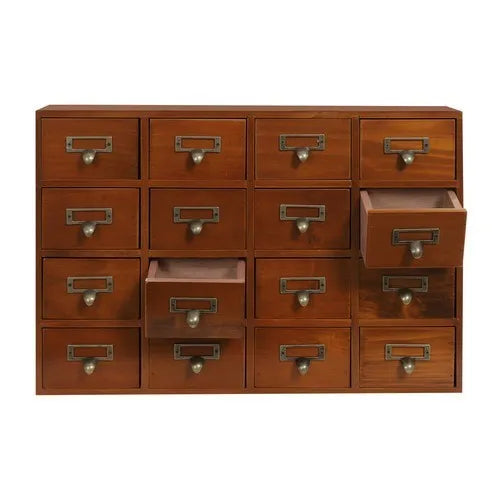 Bymaocar 64 Drawer Pine Wood Storage Cabinet Organizer