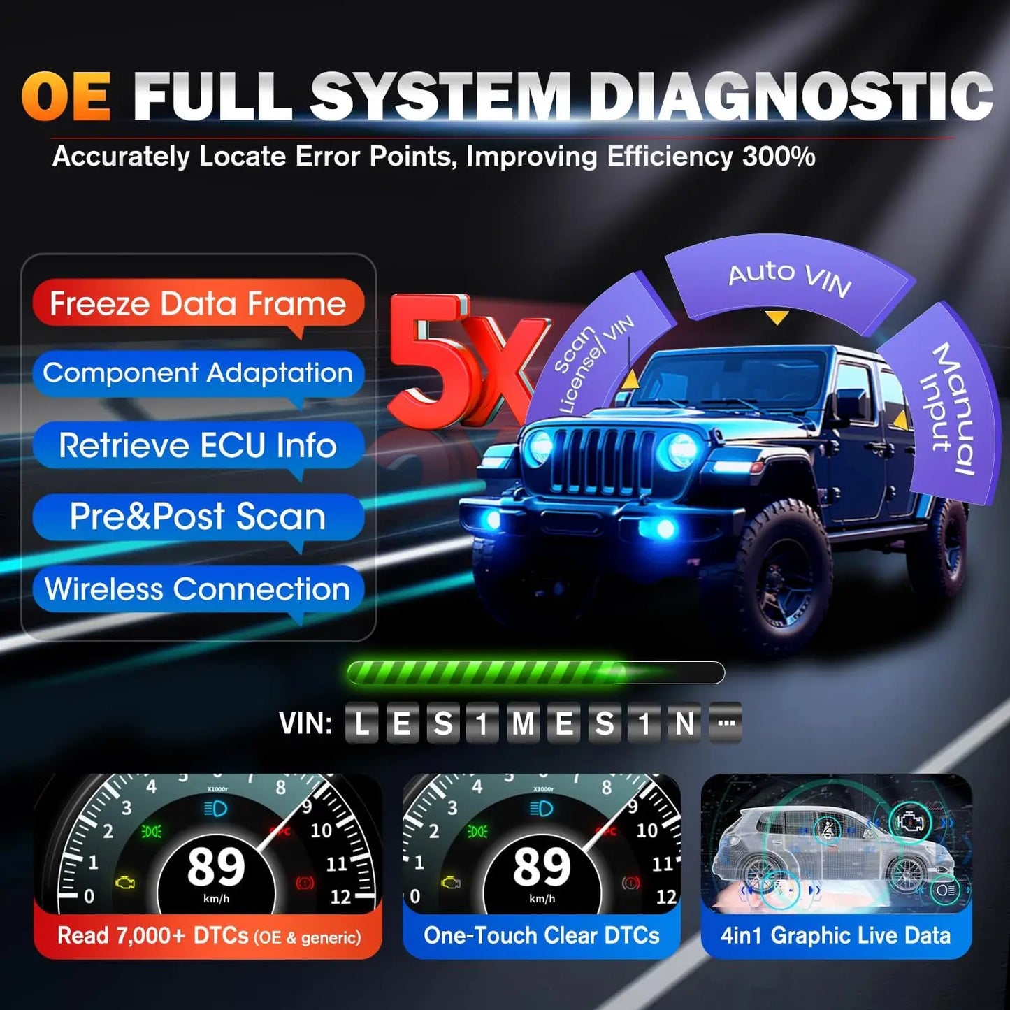 Autel MaxiCOM MK900BT Diagnostic Tool With 40 Services OBD2