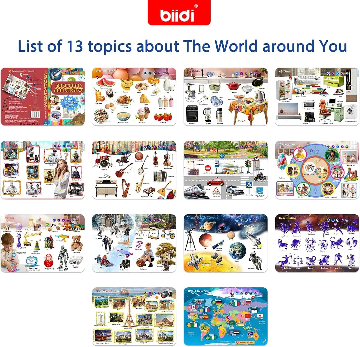 English Sound Book World Around You First Sight Words Montessori