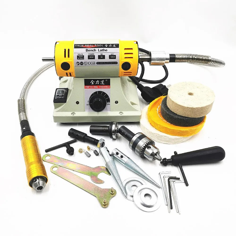 AZIYUHEA 350W Bench Polishing Machine 110V 220V For Woodworking