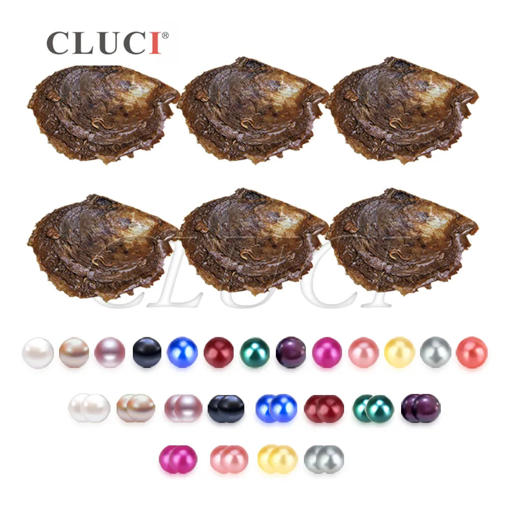 CLUCI 30pcs Akoya Oysters With Pearls Mix 13 Colors WP335SB