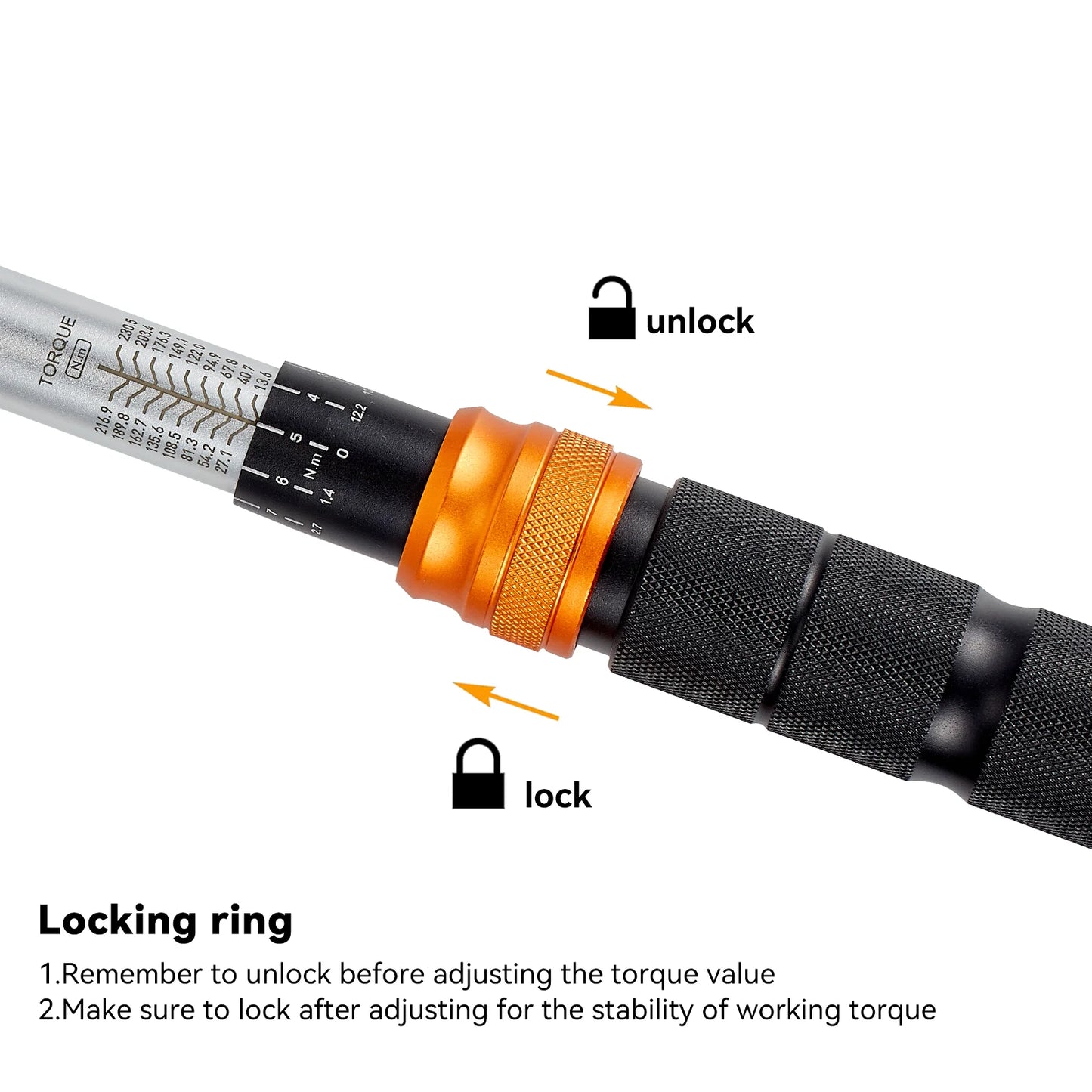 WAXTRON Torque Wrench 10 170 Ft Lb Chromium Vanadium