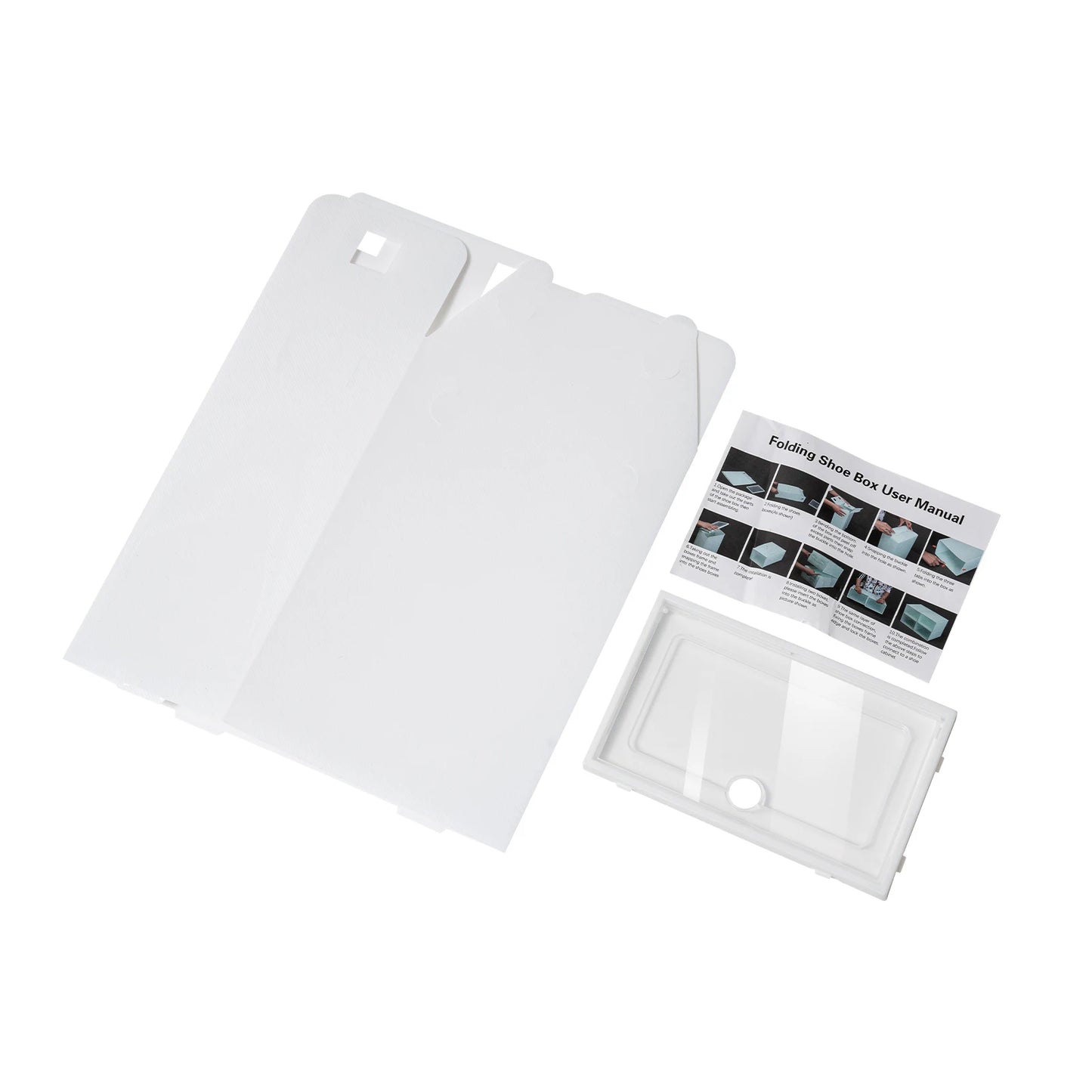 Foldable Transparent Shoe Box Set 20 To 24 Pcs Stackable