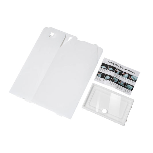 Foldable Transparent Shoe Box Set 20 To 24 Pcs Stackable