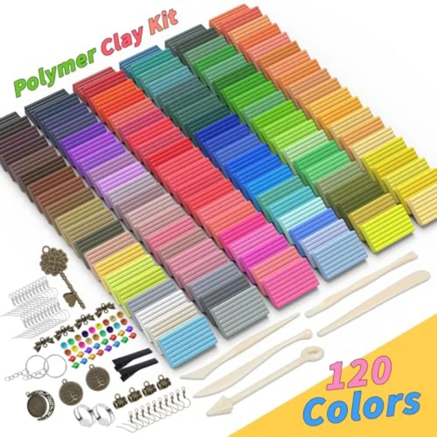 285 Pcs Polymer Clay Kit Oven Bake With Sculpting Tools And Accessories