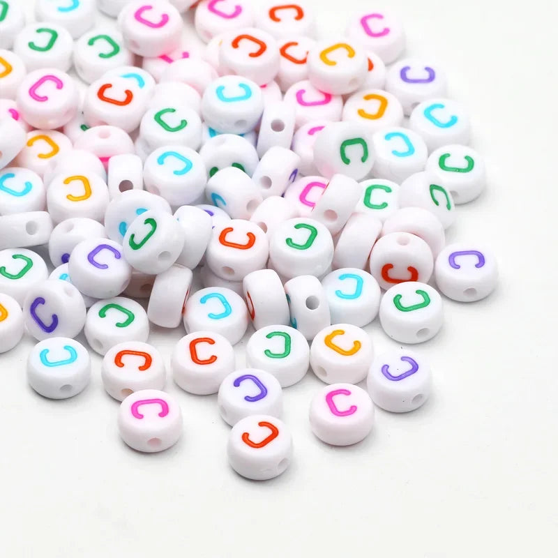 Laudsong Alphabet Beads A To Z Acrylic Spacer Beads For Jewelry Making