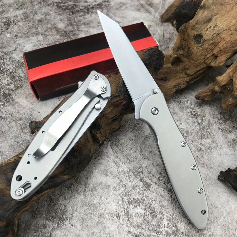 DIY Supplies KS Leek Folding Knife 14C28N Stainless Steel Blade