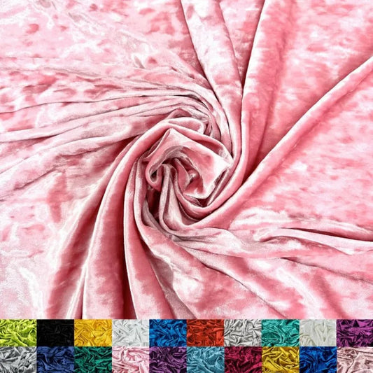 Stretch Crushed Velvet Fabric For Sewing Upholstery Curtains By Yard