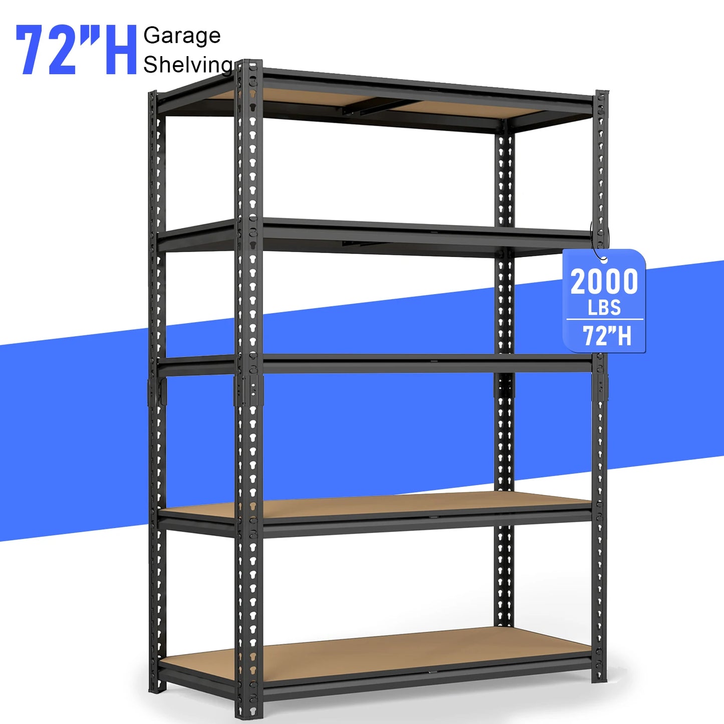 Heavy Duty Industrial Metal Storage Shelves For Garage And Warehouse