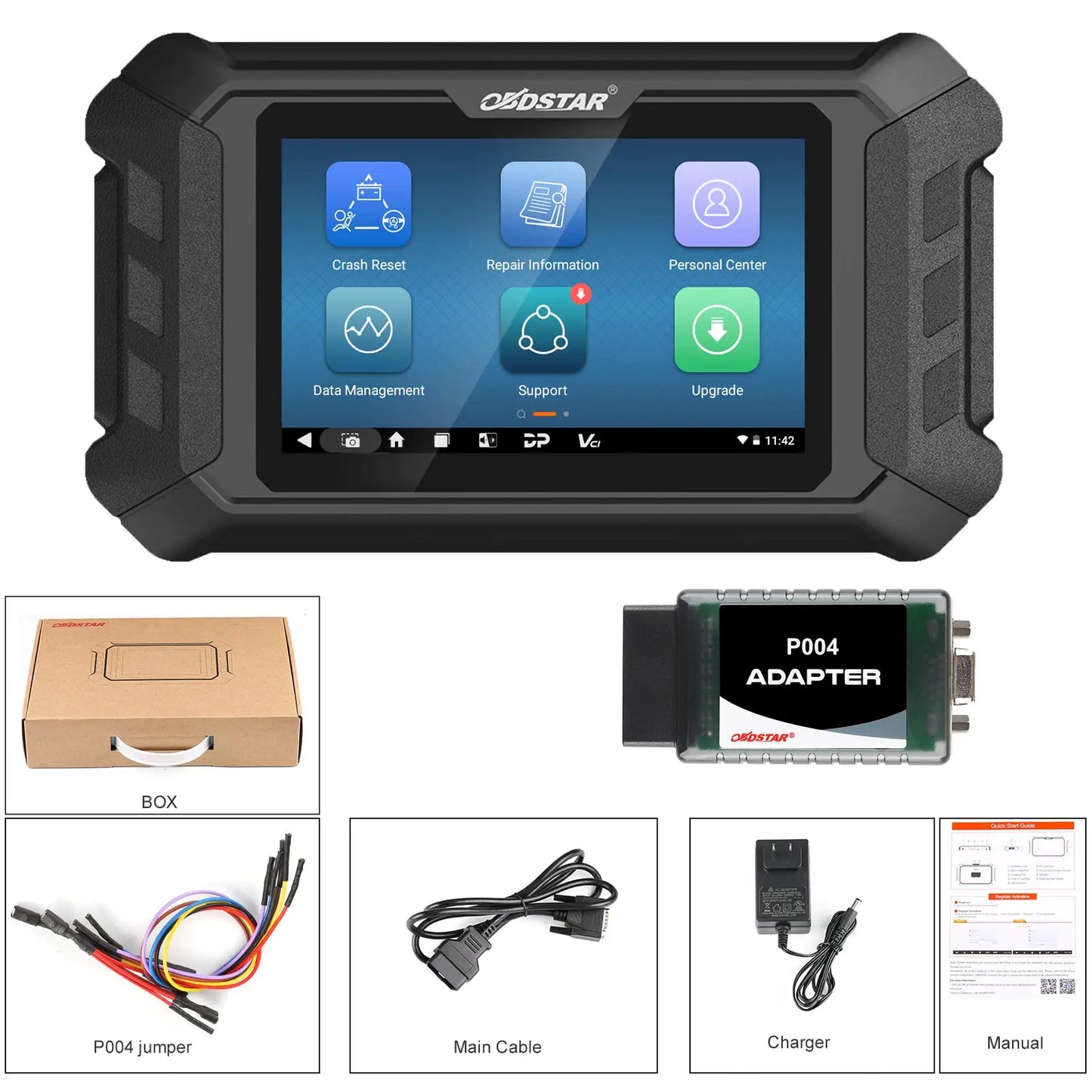 OBDSTAR P50 Airbag Reset Tool Supports 86 Brands 11600 ECUs