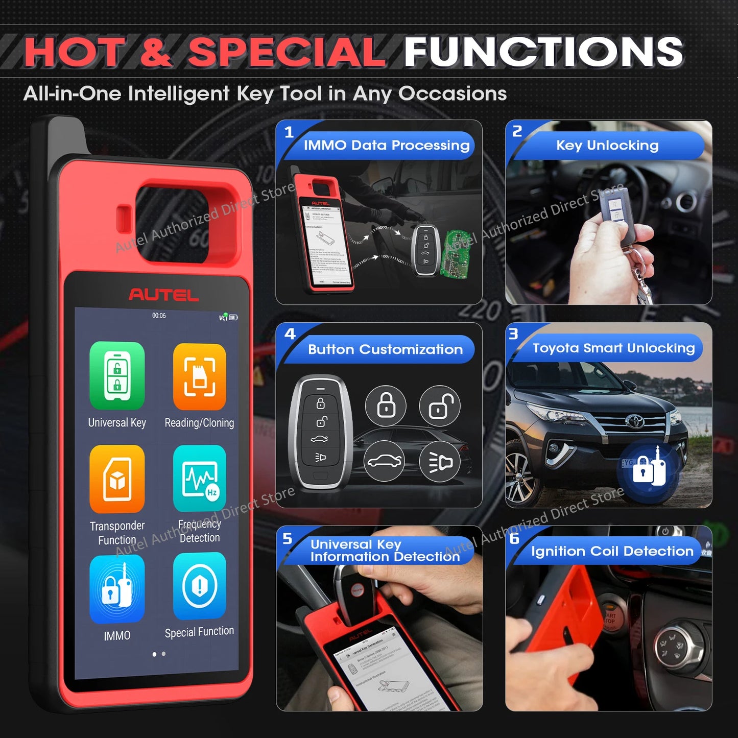Autel MaxiIM KM100 KM100X Key Fob Programmer For IMMO Keys
