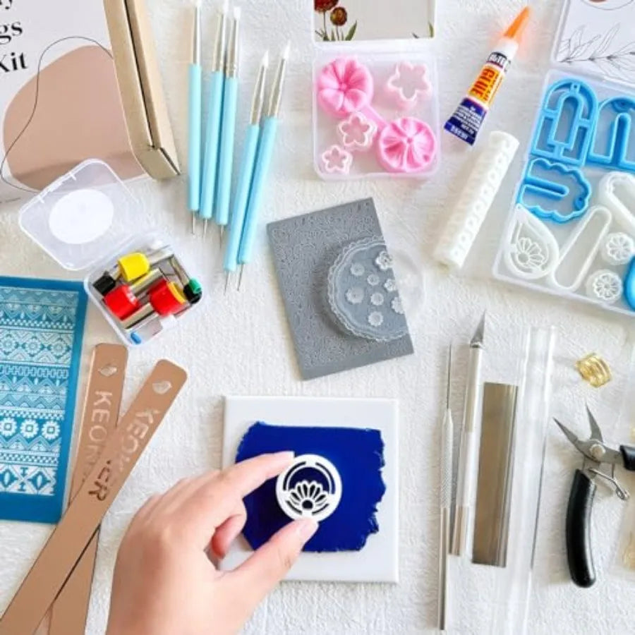 23 Piece Clay Earring Making Kit for Teens and Adults