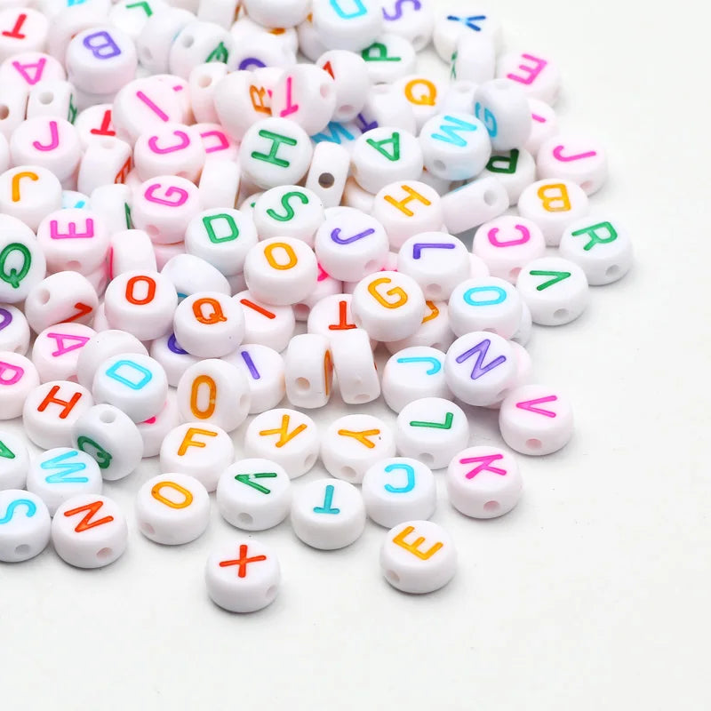 Laudsong Alphabet Beads A To Z Acrylic Spacer Beads For Jewelry Making