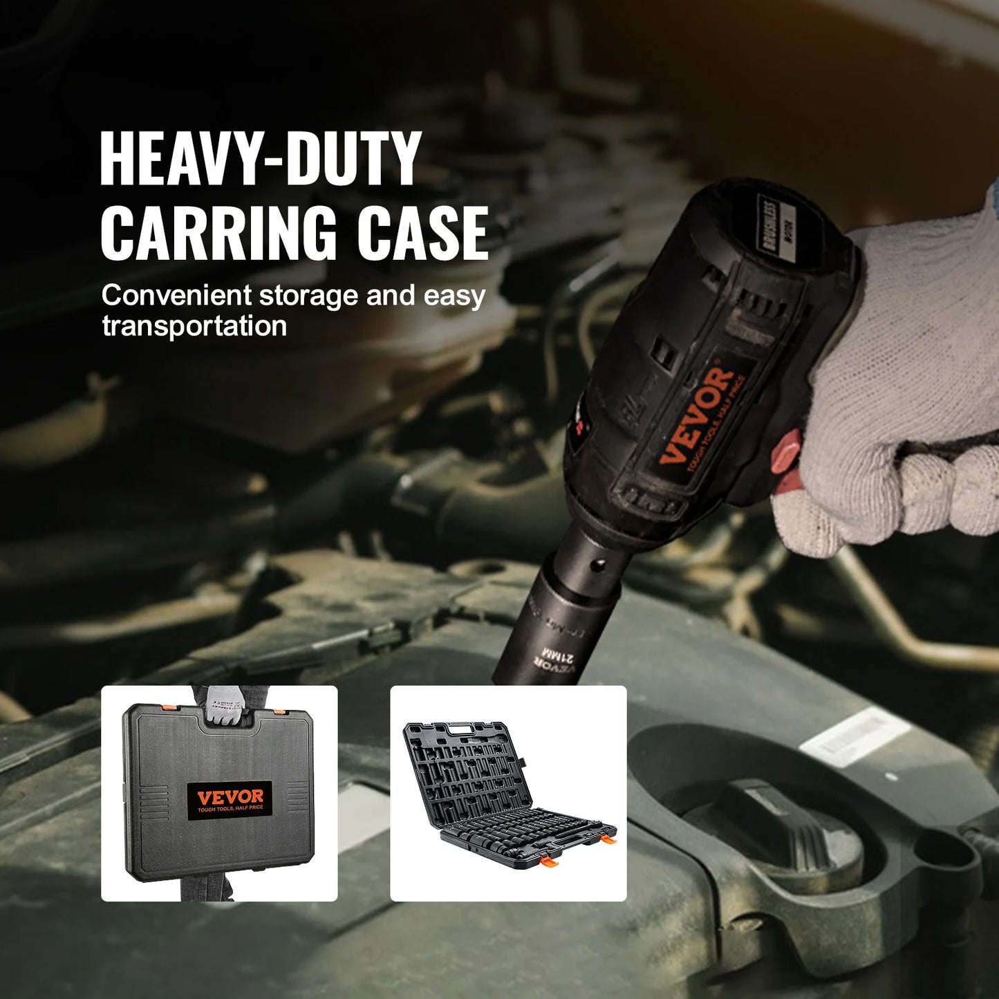 SucceBuy Cr-V Alloy Steel Impact Socket Set For Auto Repair