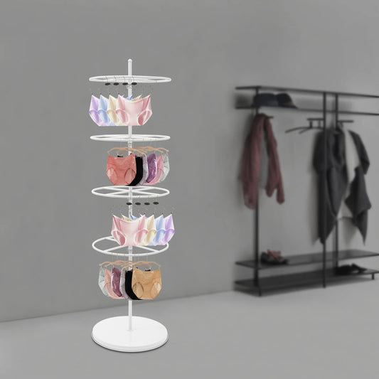 Bymaocar 4 Tier Rotating Display Rack 360 Degree Rotation