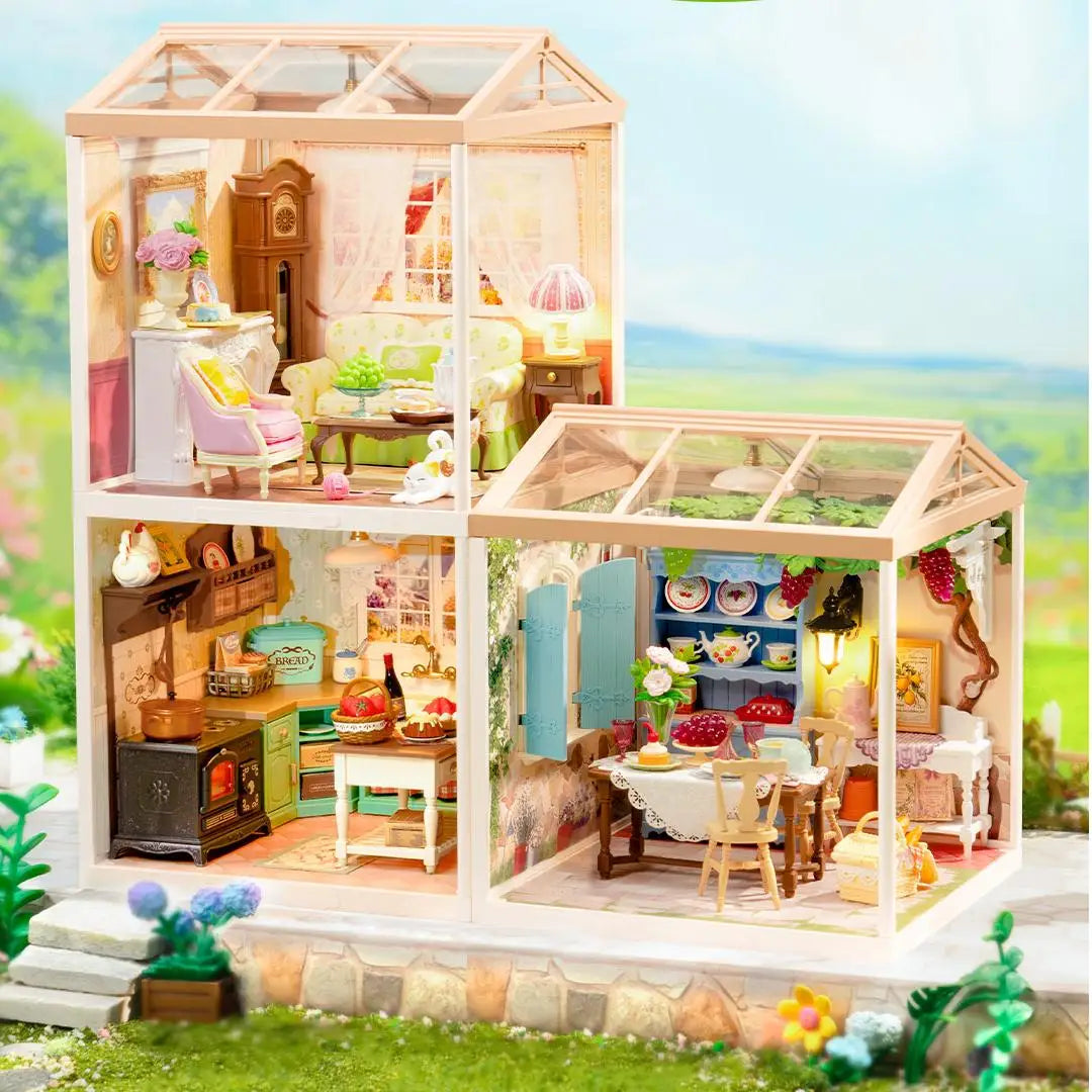 Rolife DIY Miniature House Kit Super Creator Courtyard Diorama Gift