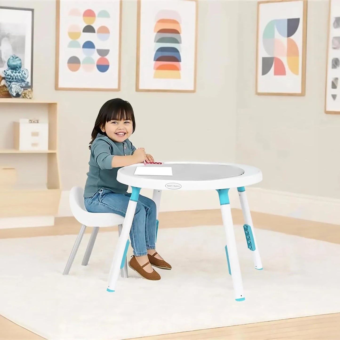 YEALEOCN Baby 3 In 1 Activity Center Jumper With Rotating Seat
