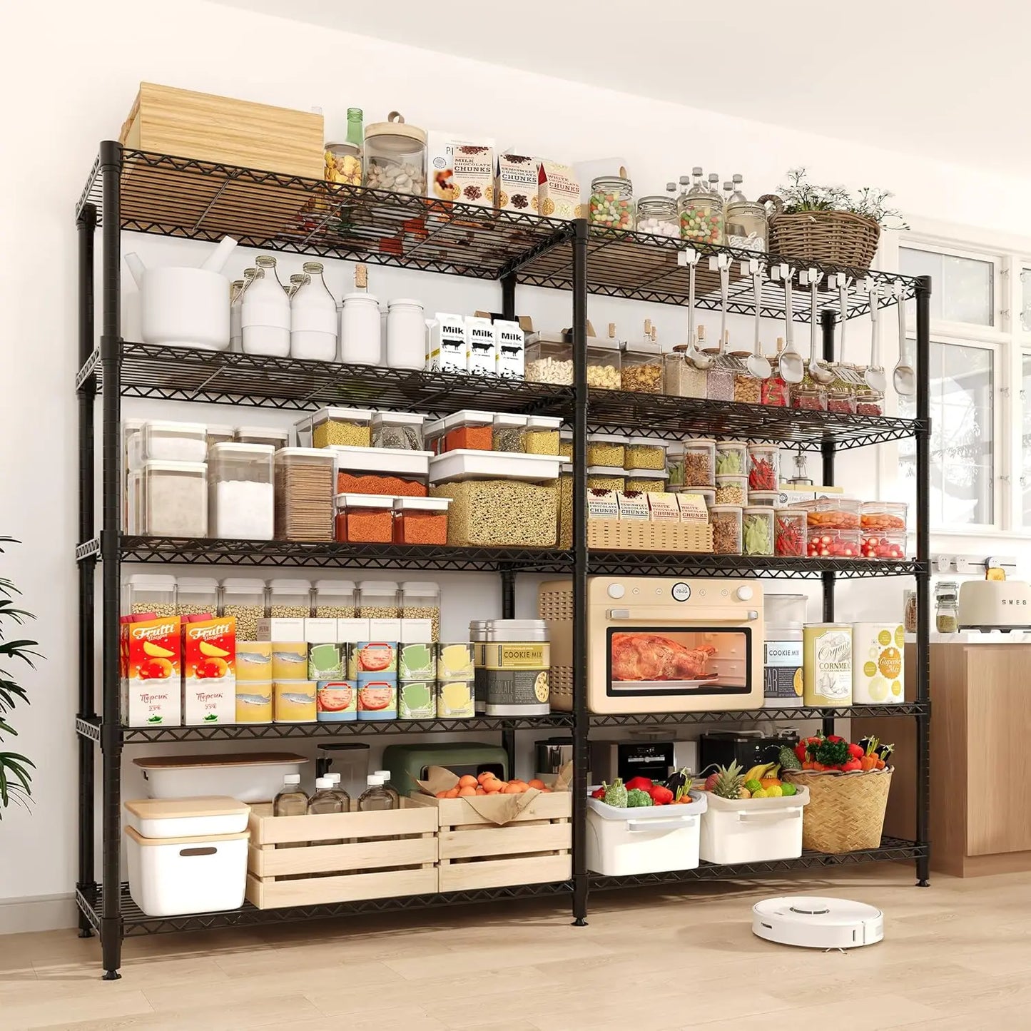 TWISTER.CK Heavy Duty 5 Tier Metal Shelving Unit Pro