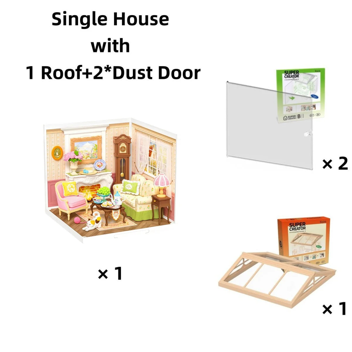 Rolife DIY Miniature House Kit Super Creator Courtyard Diorama Gift