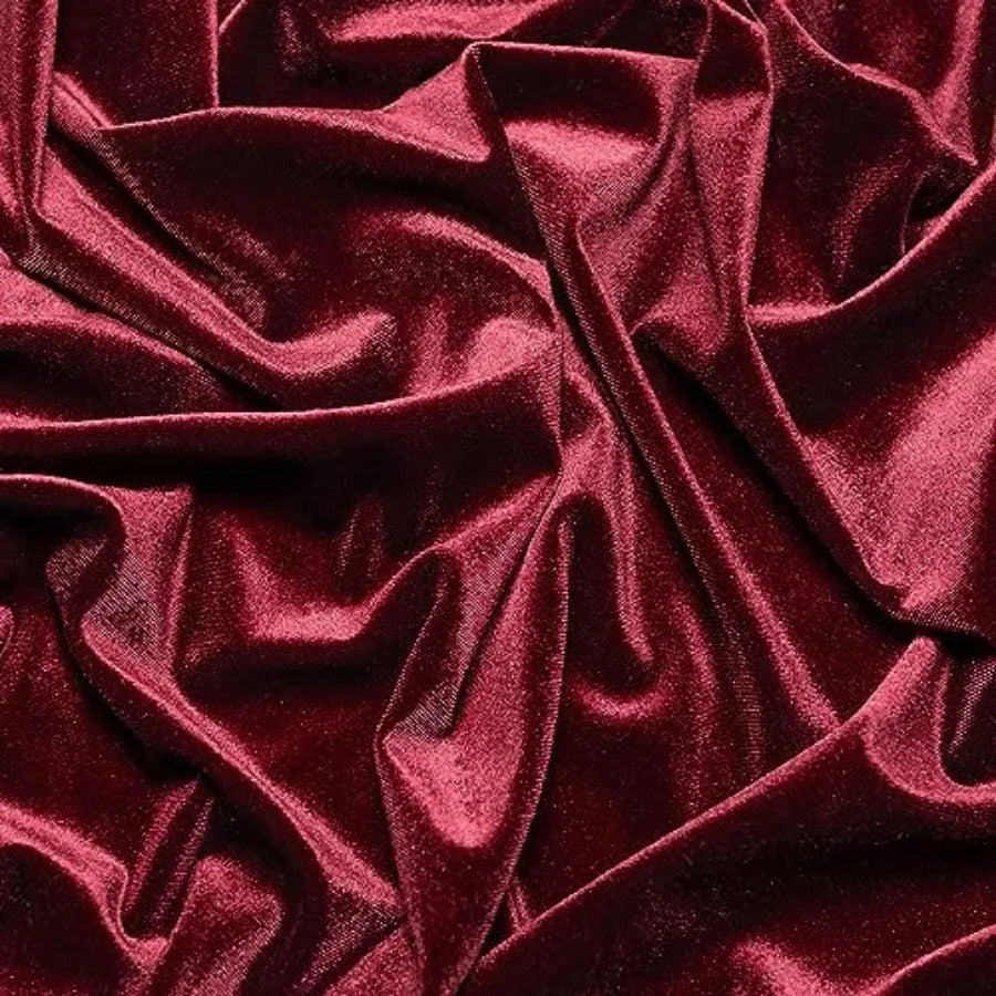 Stretch Velvet Fabric For Sewing And Costumes Polyester Blend