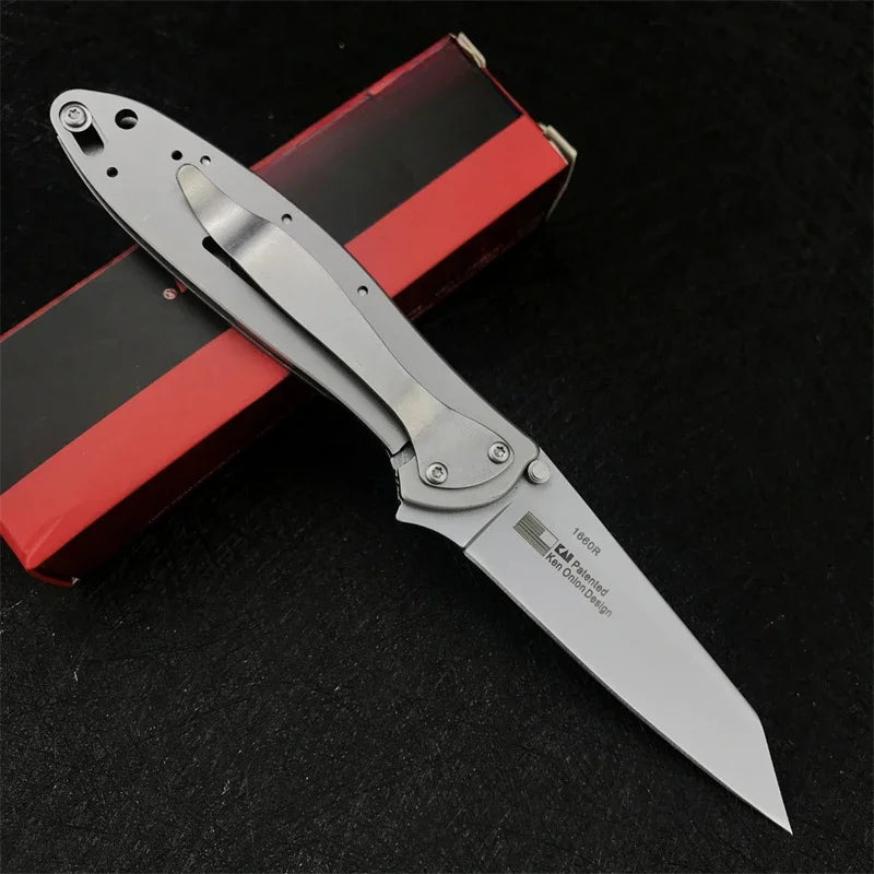 DIY Supplies KS Leek Folding Knife 14C28N Stainless Steel Blade