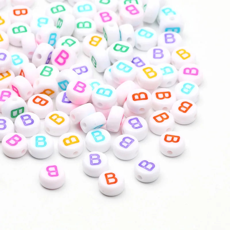 Laudsong Alphabet Beads A To Z Acrylic Spacer Beads For Jewelry Making