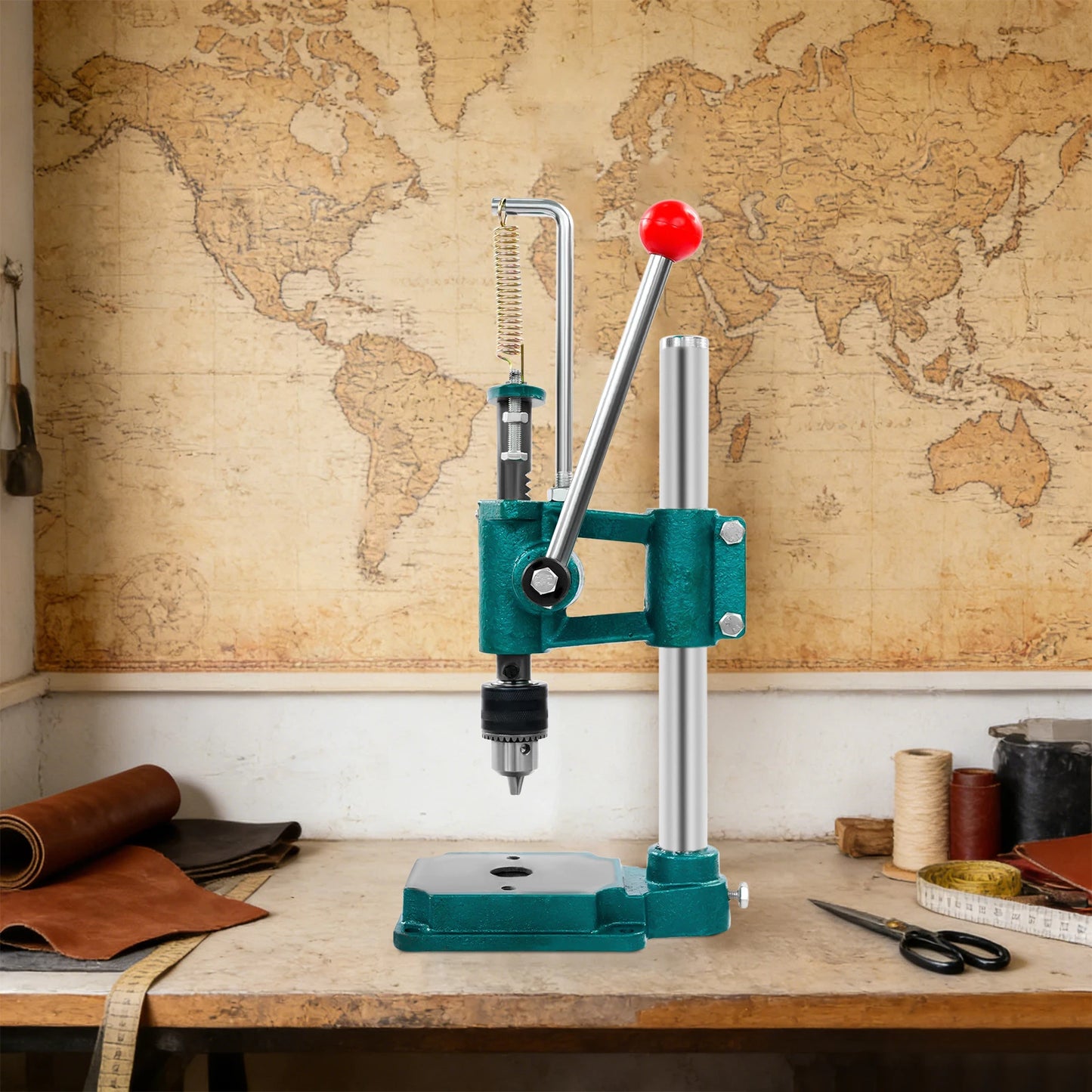 Bymaocar Leather Hole Puncher Manual Press For Leather Craft