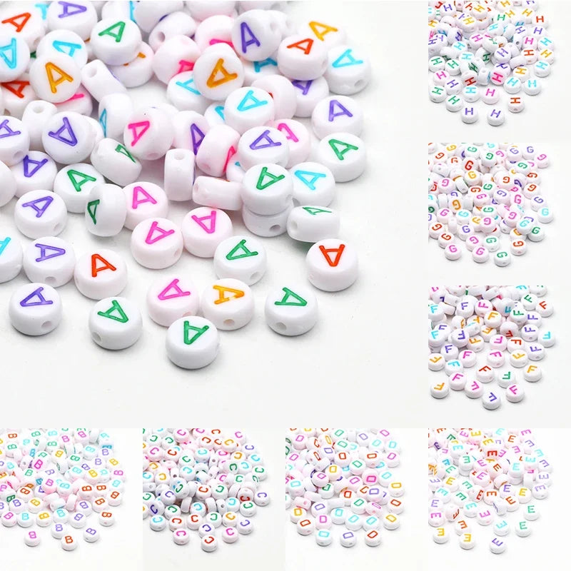 Laudsong Alphabet Beads A To Z Acrylic Spacer Beads For Jewelry Making