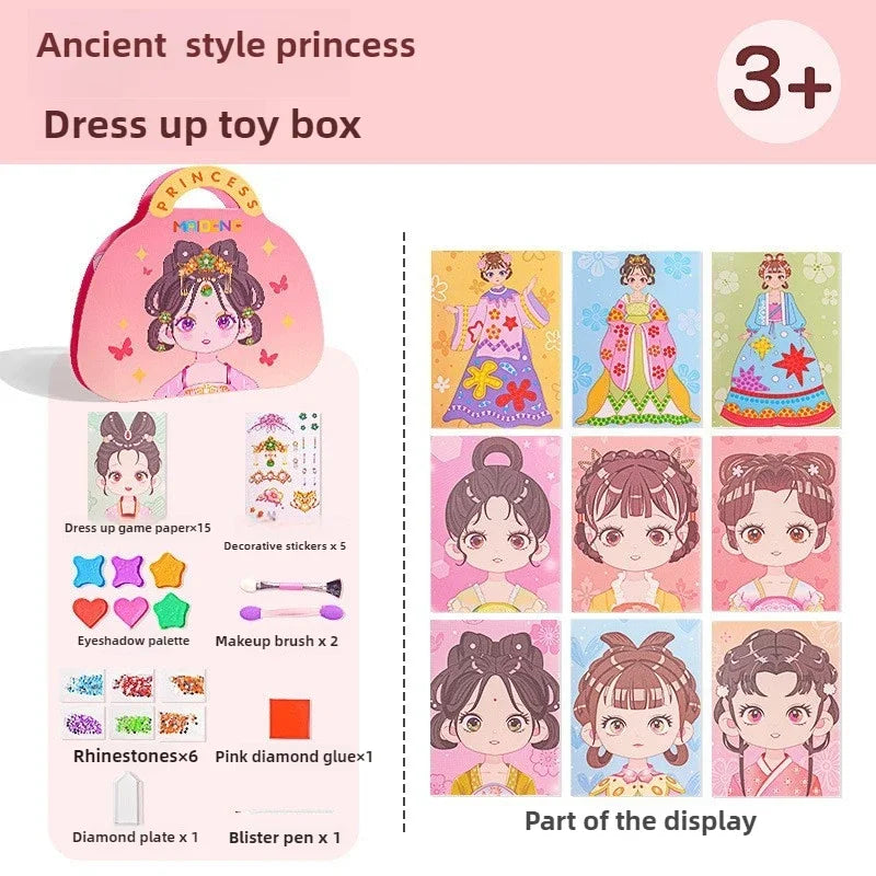YIYUEQIANLI DIY Princess Makeup Set For Kids Arts And Crafts