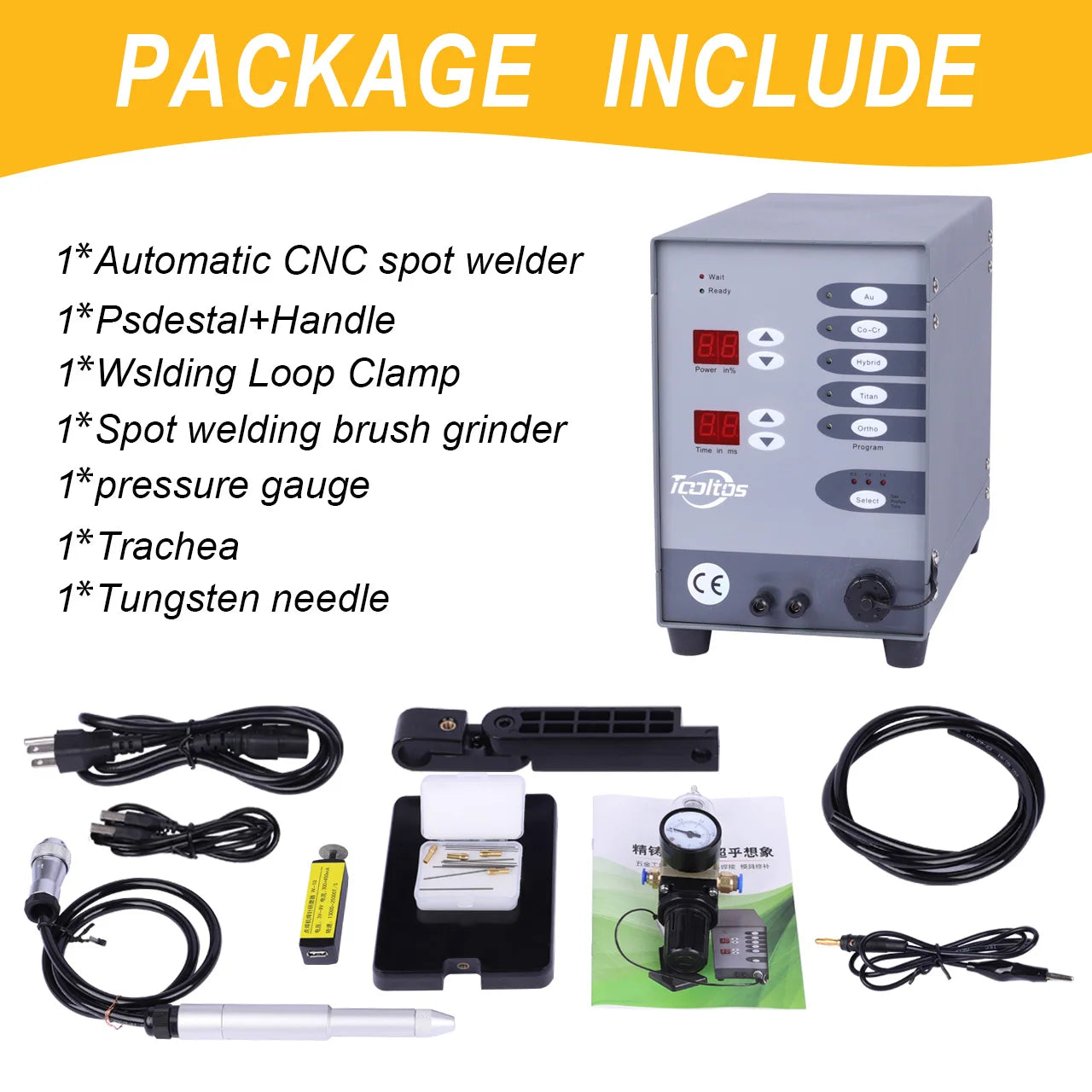Automatic CNC Pulse Argon Arc Tig Jewelry Spot Welder
