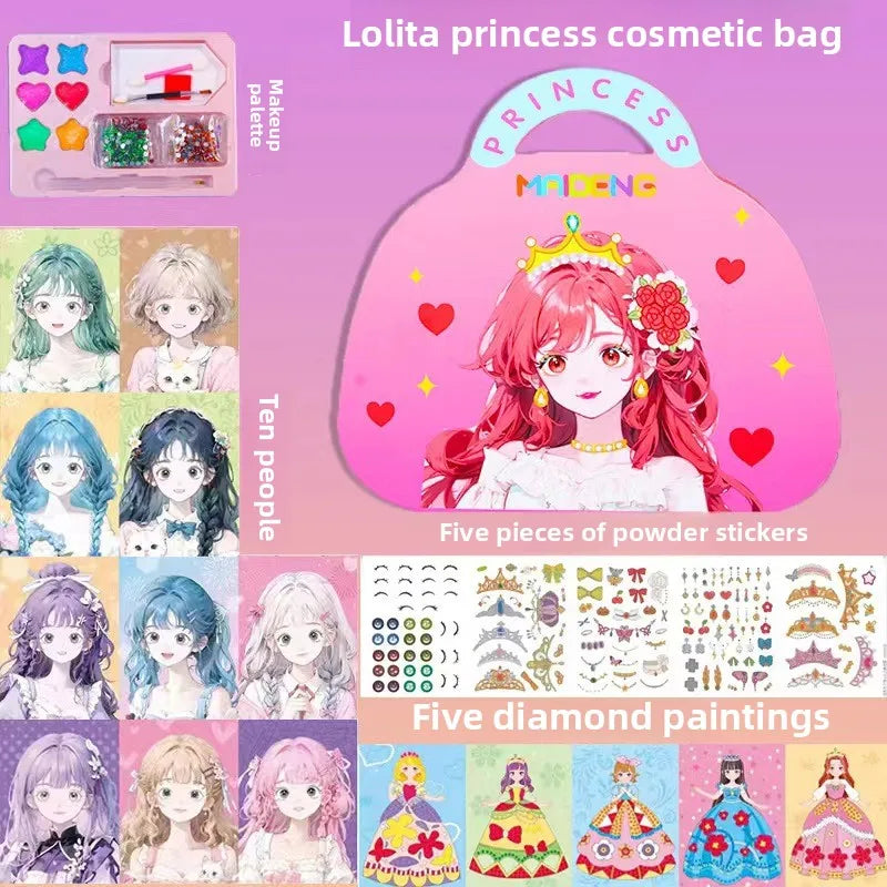 YIYUEQIANLI DIY Princess Makeup Set For Kids Arts And Crafts