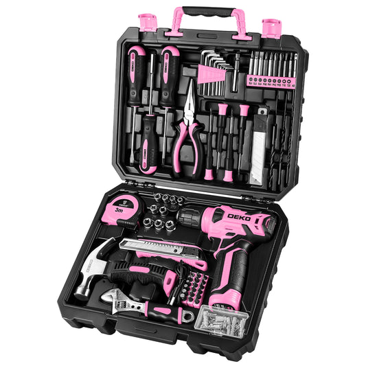 DEKO 126Piece Power Tool Combo Kit 8V Cordless Drill