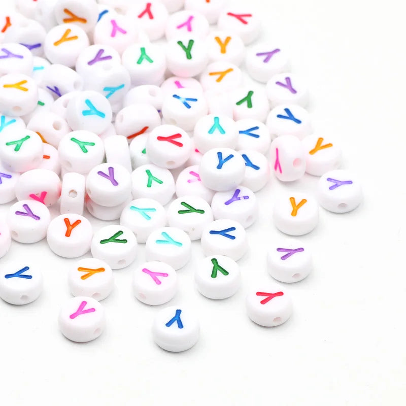 Laudsong Alphabet Beads A To Z Acrylic Spacer Beads For Jewelry Making