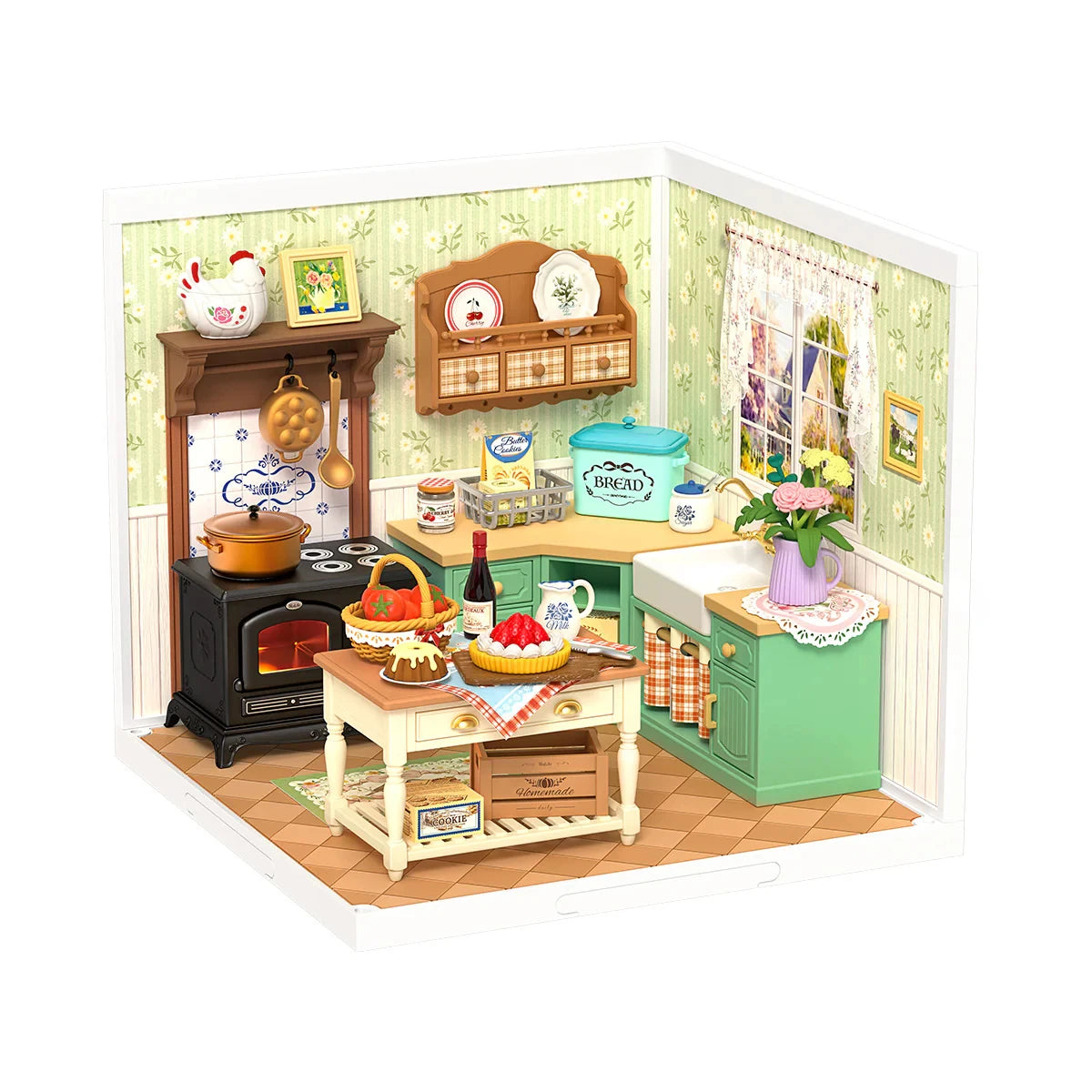 Rolife DIY Miniature House Kit Super Creator Courtyard Diorama Gift