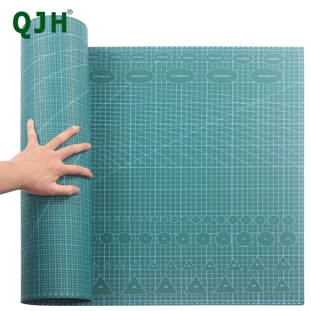 QJH Double-Sided Self-Healing PVC Cutting Mat For Leather Craft