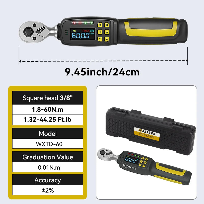 Waxtron Digital Torque Wrench 2 Percent Accuracy Automotive