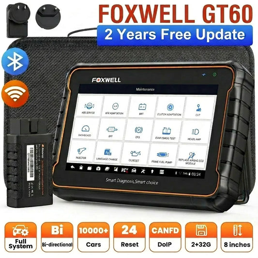 Foxwell GT60 OBD2 Automotive Diagnostic Scanner All Systems Bluetooth