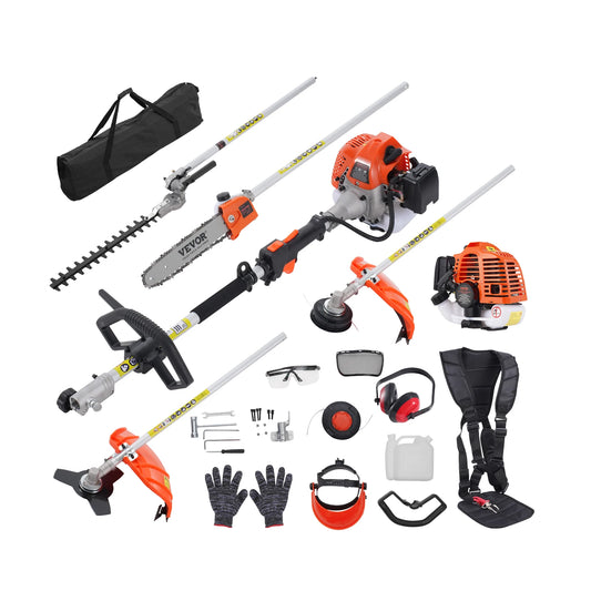 SucceBuy 26cc 5 In 1 Gas Hedge Trimmer WeedEater PoleSaw