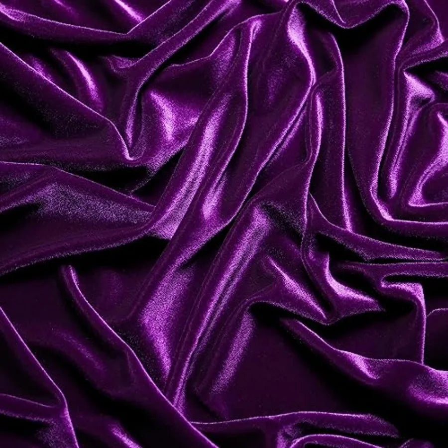 Stretch Velvet Fabric For Sewing And Costumes Polyester Blend