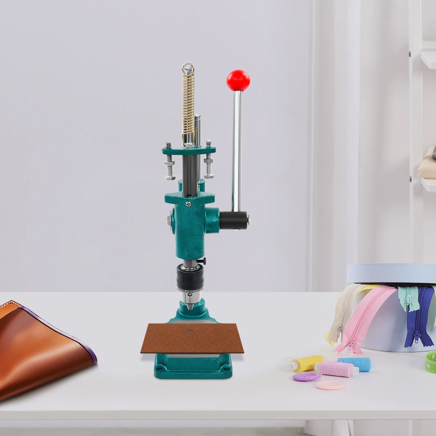 Bymaocar Leather Hole Puncher Manual Press For Leather Craft