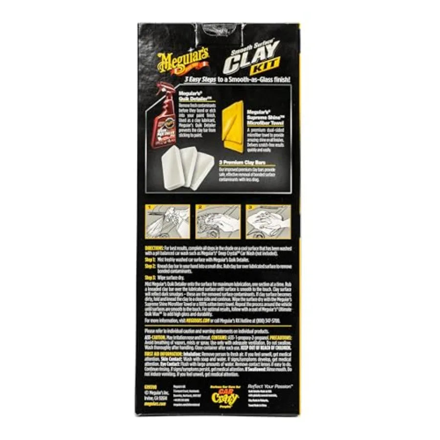 G191700 Smooth Surface Clay Kit Safe and Easy Car Claying Finish