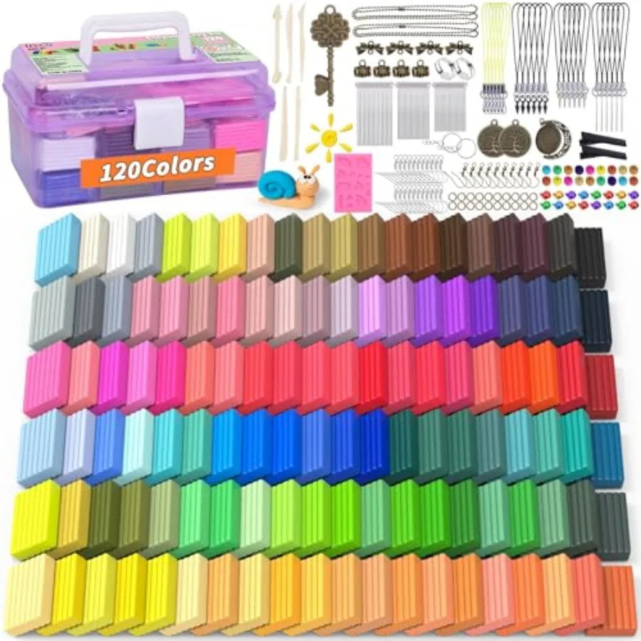 285 Pcs Polymer Clay Kit Oven Bake With Sculpting Tools And Accessories