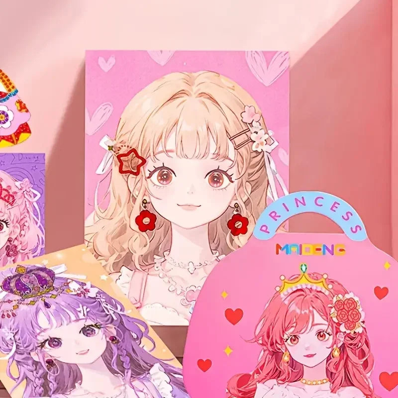 YIYUEQIANLI DIY Princess Makeup Set For Kids Arts And Crafts