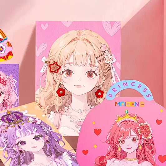 YIYUEQIANLI DIY Princess Makeup Set For Kids Arts And Crafts