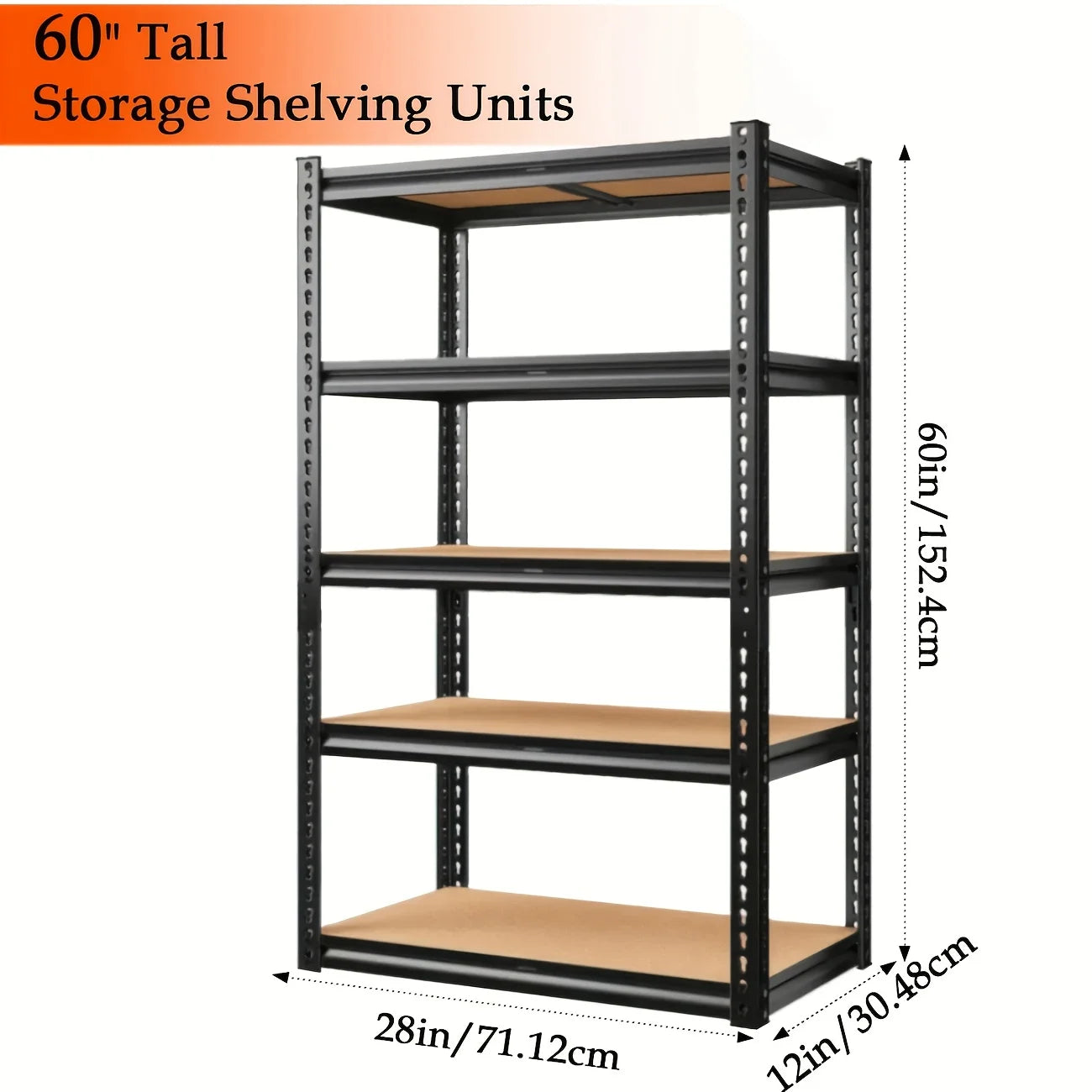 Heavy Duty Garage Racking 5 Tier Shelving 500 And 2000