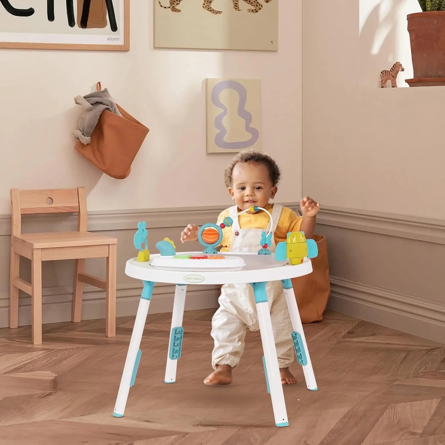 YEALEOCN Baby 3 In 1 Activity Center Jumper With Rotating Seat