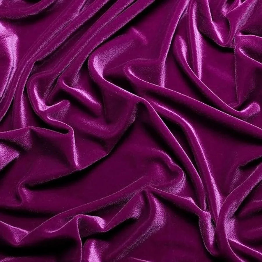 Stretch Velvet Fabric For Sewing And Costumes Polyester Blend