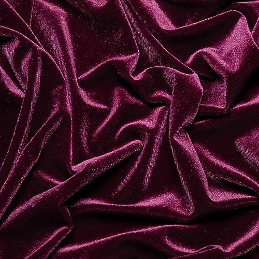 Stretch Velvet Fabric For Sewing And Costumes Polyester Blend