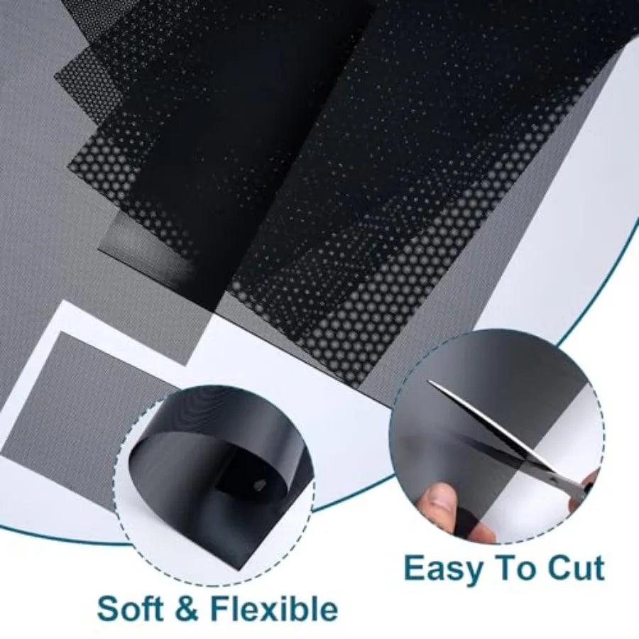 Fursuit Eye Mesh 0.5mm Printable PVC Nets Waterproof For Cosplay Masks