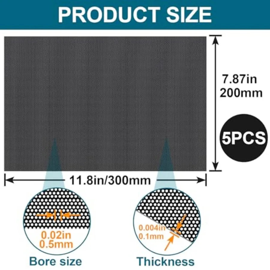 Fursuit Eye Mesh 0.5mm Printable PVC Nets Waterproof For Cosplay Masks